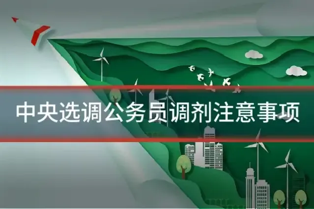 中央选调公务员调剂注意事项
