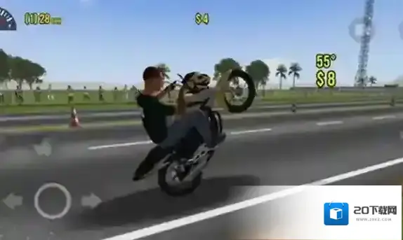 摩托平衡3D游戏中