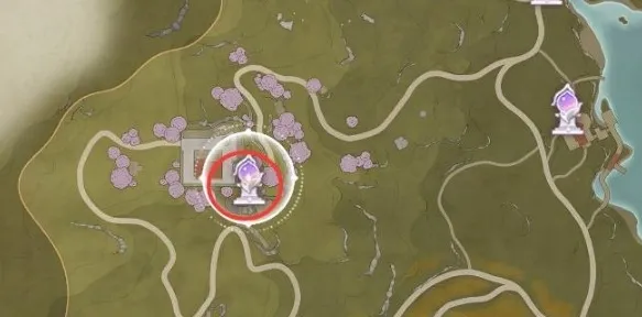 无限暖暖敲下纪念之章花树高地盖章点具体位置