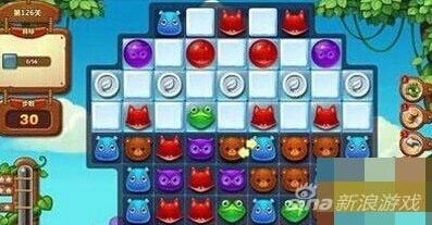 开心消消乐三星第126关通关攻略