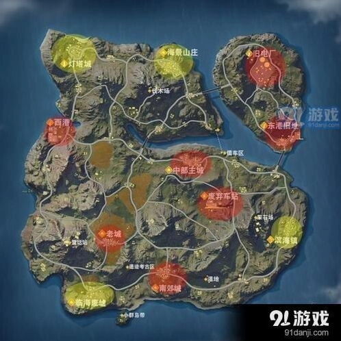 荒野行动滨海镇区域解析攻略