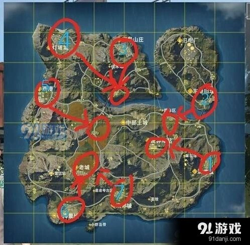 荒野行动四排跳伞点推荐 跳伞技巧分享