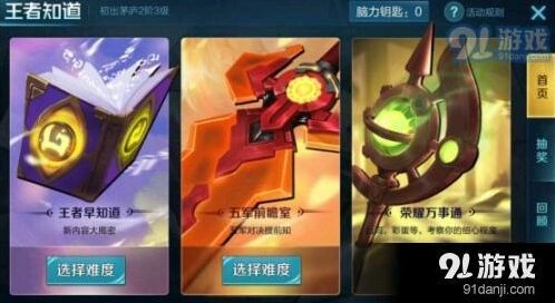 王者荣耀五军前瞻室题目答案一览