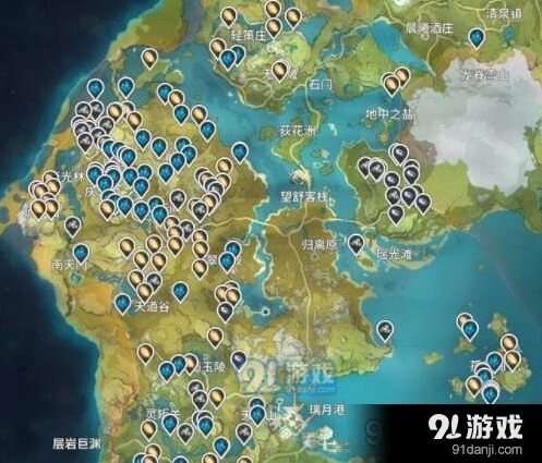 原神矿石分布位置高效攻略