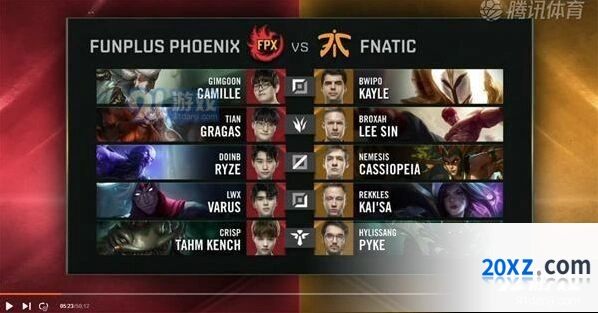 英雄联盟FPX vs FNC八强赛第四局赛事回顾