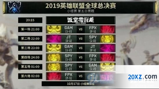 英雄联盟S9小组赛10月17日 B组FPX阵容分享