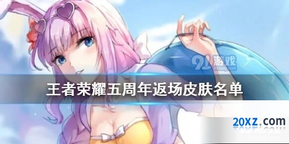 王者荣耀五周年返场皮肤名单指南
