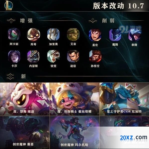 英雄联盟10.7版本技巧 4月2日维护更新