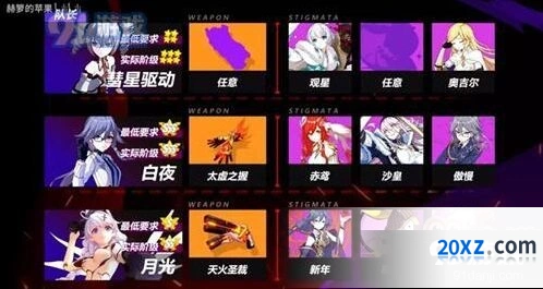 崩坏3苍骑士月魂中配连招技巧