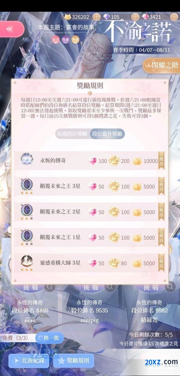 《闪耀暖暖》竞技场升段完整攻略