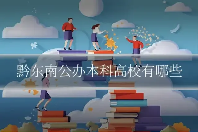 黔东南公办本科高校有哪些