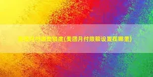 美团月付额度降低实用指南