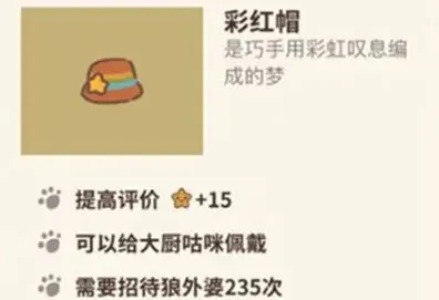 动物餐厅彩虹帽解锁攻略 获取方法