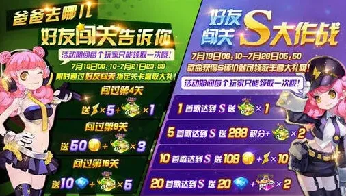 节奏大师好友闯关钻石礼包活动教程