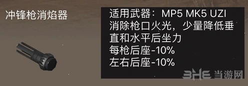 荒野行动冲锋枪消焰器属性介绍 连续射击稳定性提升