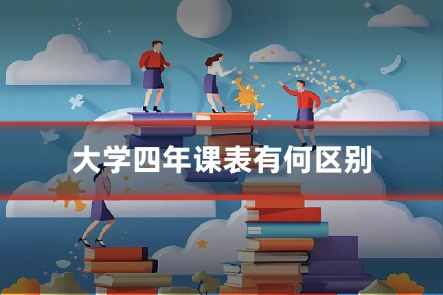大学四年课表有何区别