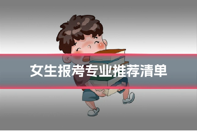 女生报考专业推荐清单