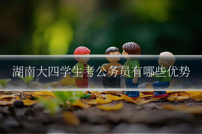 湖南大四学生考公务员有哪些优势