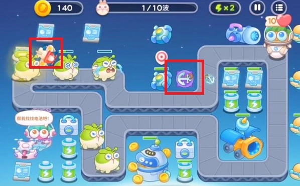 保卫萝卜4太空穿越第五十关全流程攻略