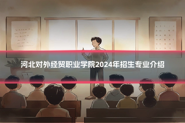 河北对外经贸职业学院2024年招生专业介绍