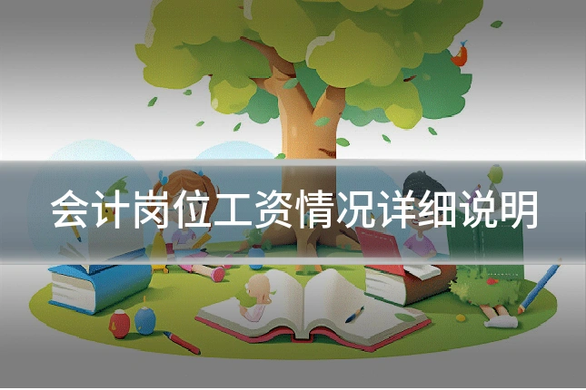 会计岗位工资情况详细说明