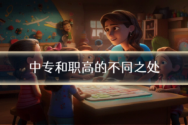 中专和职高的不同之处