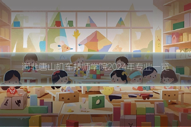 河北唐山机车技师学院2024年专业一览