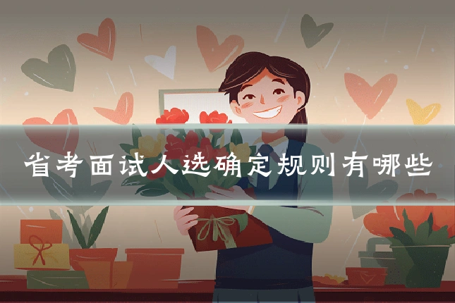 省考面试人选确定规则有哪些