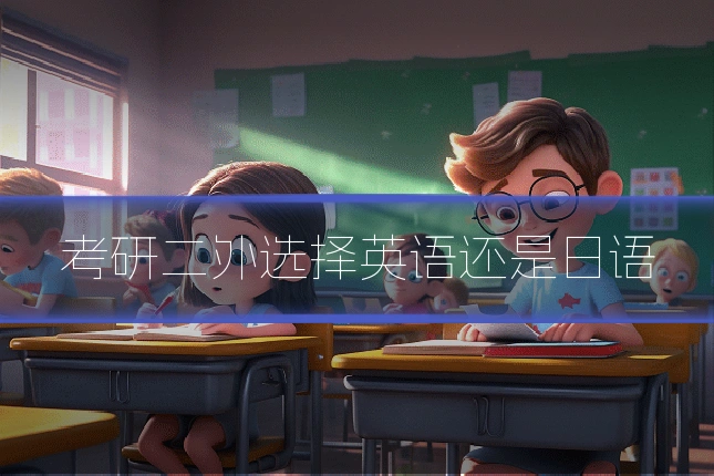 考研二外选择英语还是日语