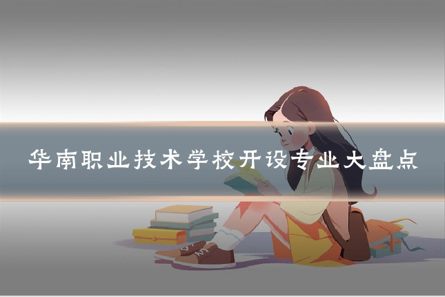 华南职业技术学校开设专业大盘点