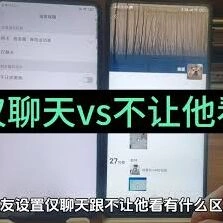 微信仅聊天和不让他看我有何区别