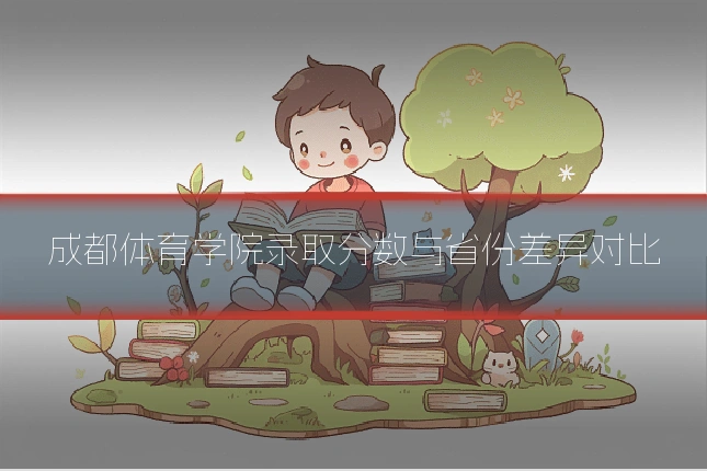 成都体育学院录取分数与省份差异对比