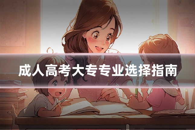 成人高考大专专业选择指南