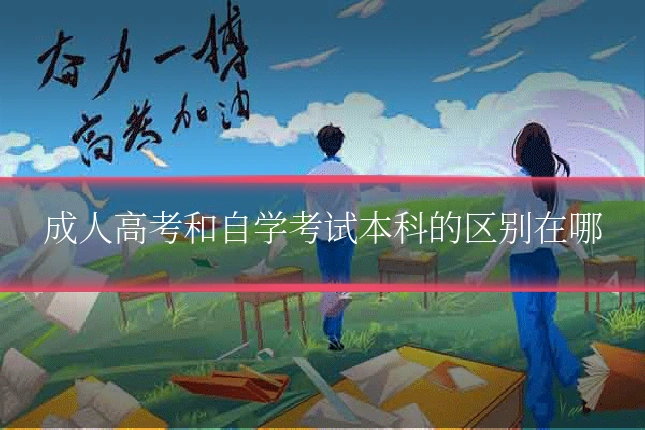 成人高考和自学考试本科的区别在哪