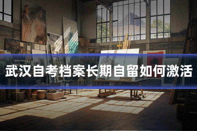 武汉自考档案长期自留如何激活