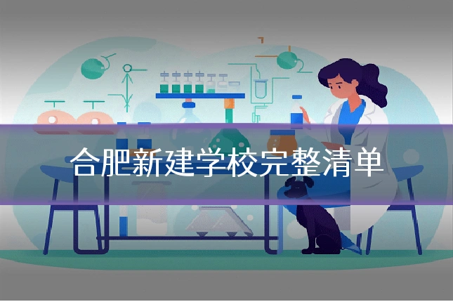 合肥新建学校完整清单