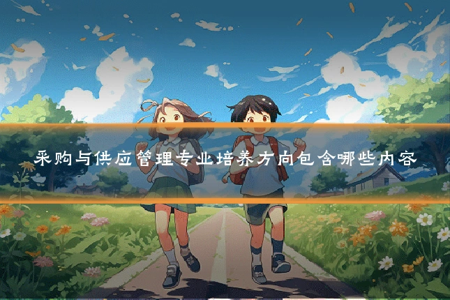 采购与供应管理专业培养方向包含哪些内容