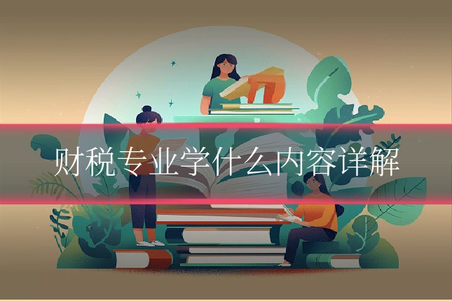 财税专业学什么内容详解