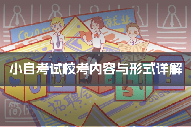 小自考试校考内容与形式详解