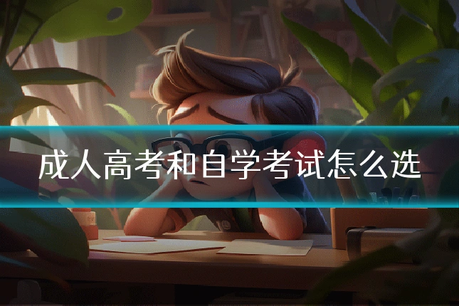 成人高考和自学考试怎么选