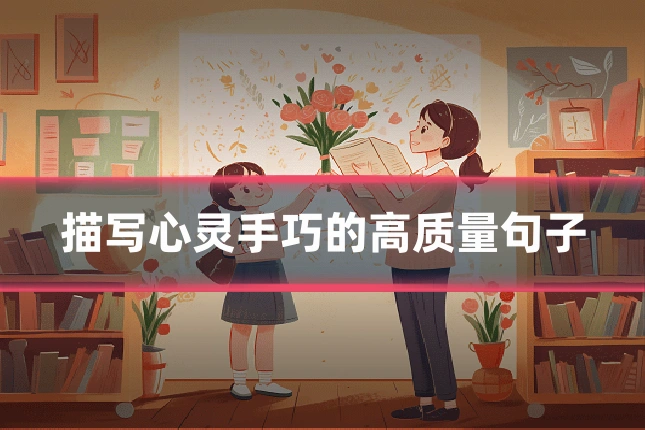 描写心灵手巧的高质量句子