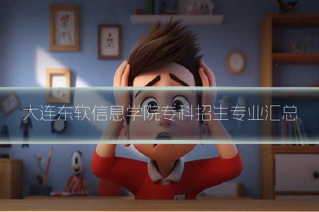 大连东软信息学院专科招生专业汇总
