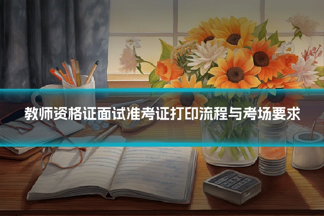 教师资格证面试准考证打印流程与考场要求