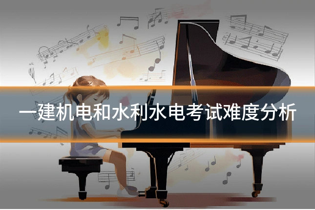 一建机电和水利水电考试难度分析