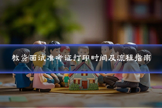 教资面试准考证打印时间及流程指南
