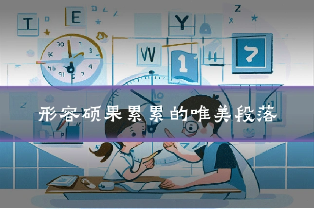 形容硕果累累的唯美段落