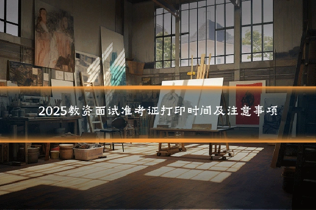 2025教资面试准考证打印时间及注意事项