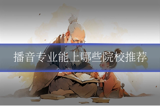 播音专业能上哪些院校推荐