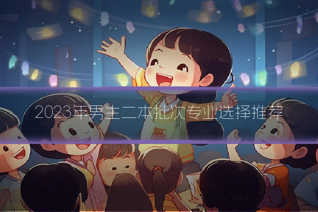 2023年男生二本批次专业选择推荐