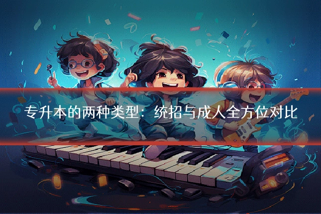 专升本的两种类型:统招与成人全方位对比